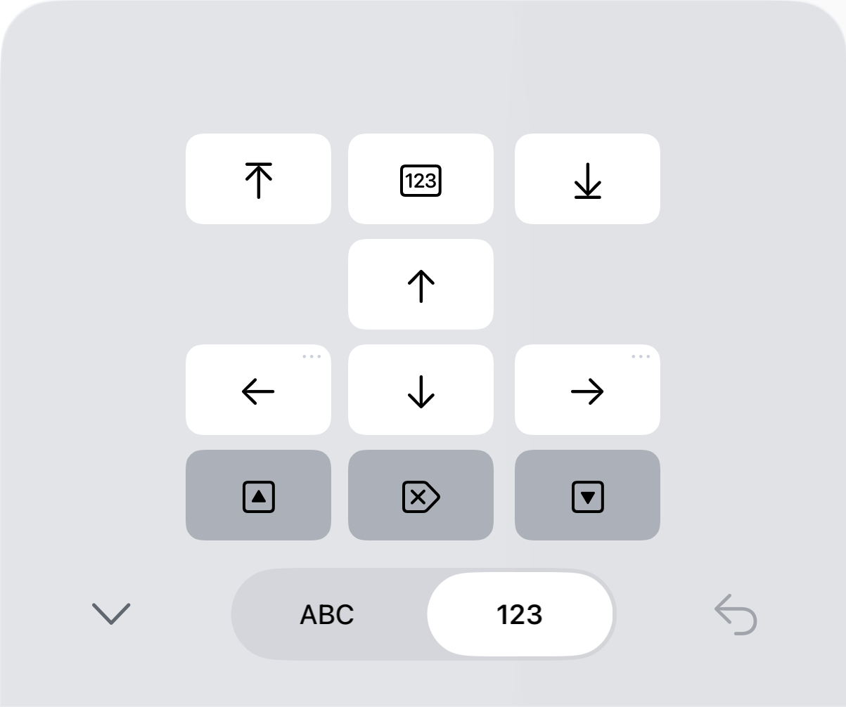 Новая панель курсора в Soulver 4 на iPhone